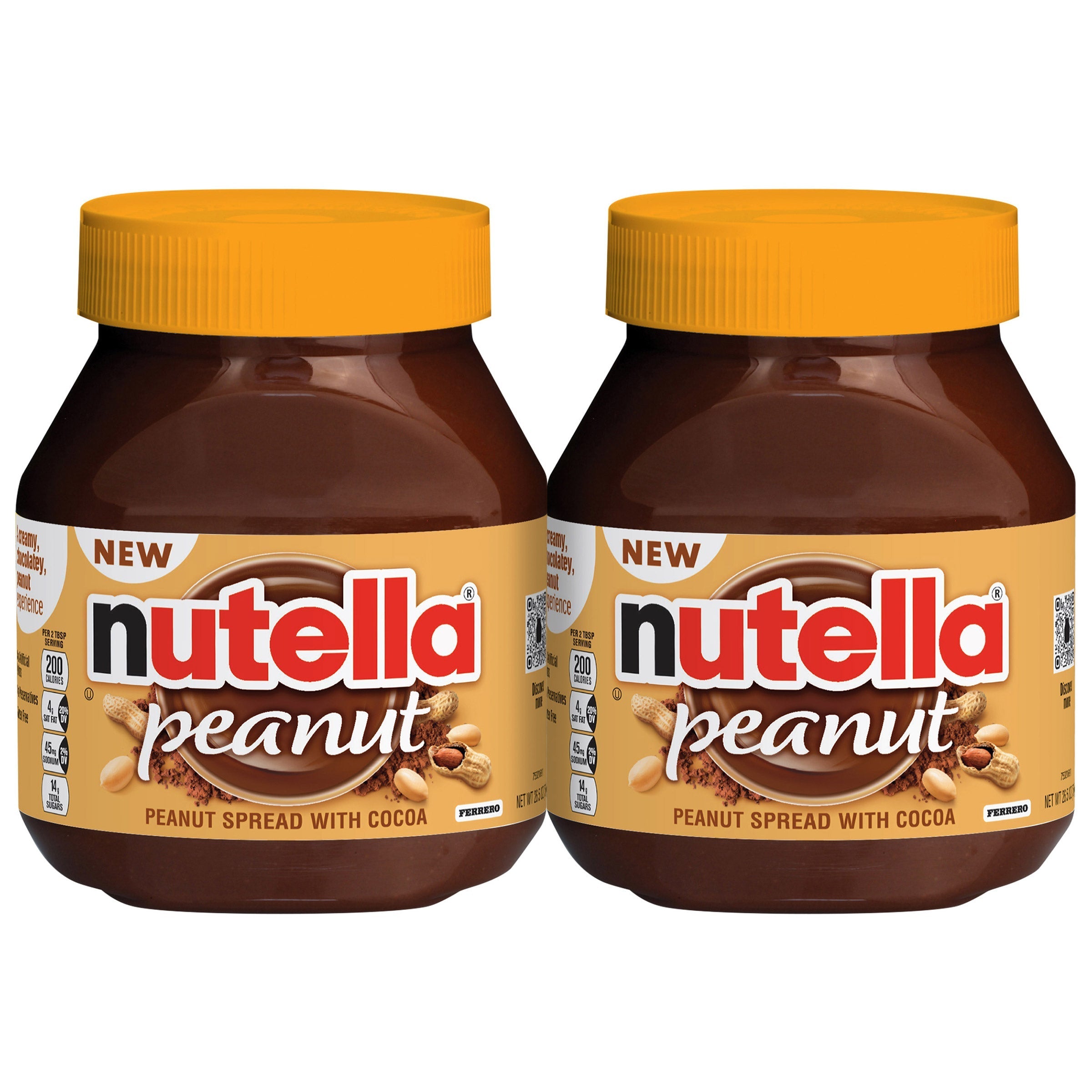 Nutella Peanut Spread with Cocoa, 26.5 oz, 2 ct