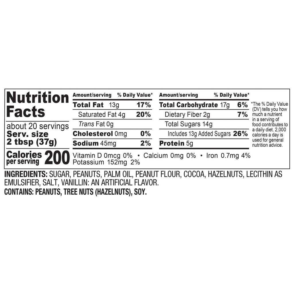 Nutella Peanut Spread with Cocoa, 26.5 oz, 2 ct