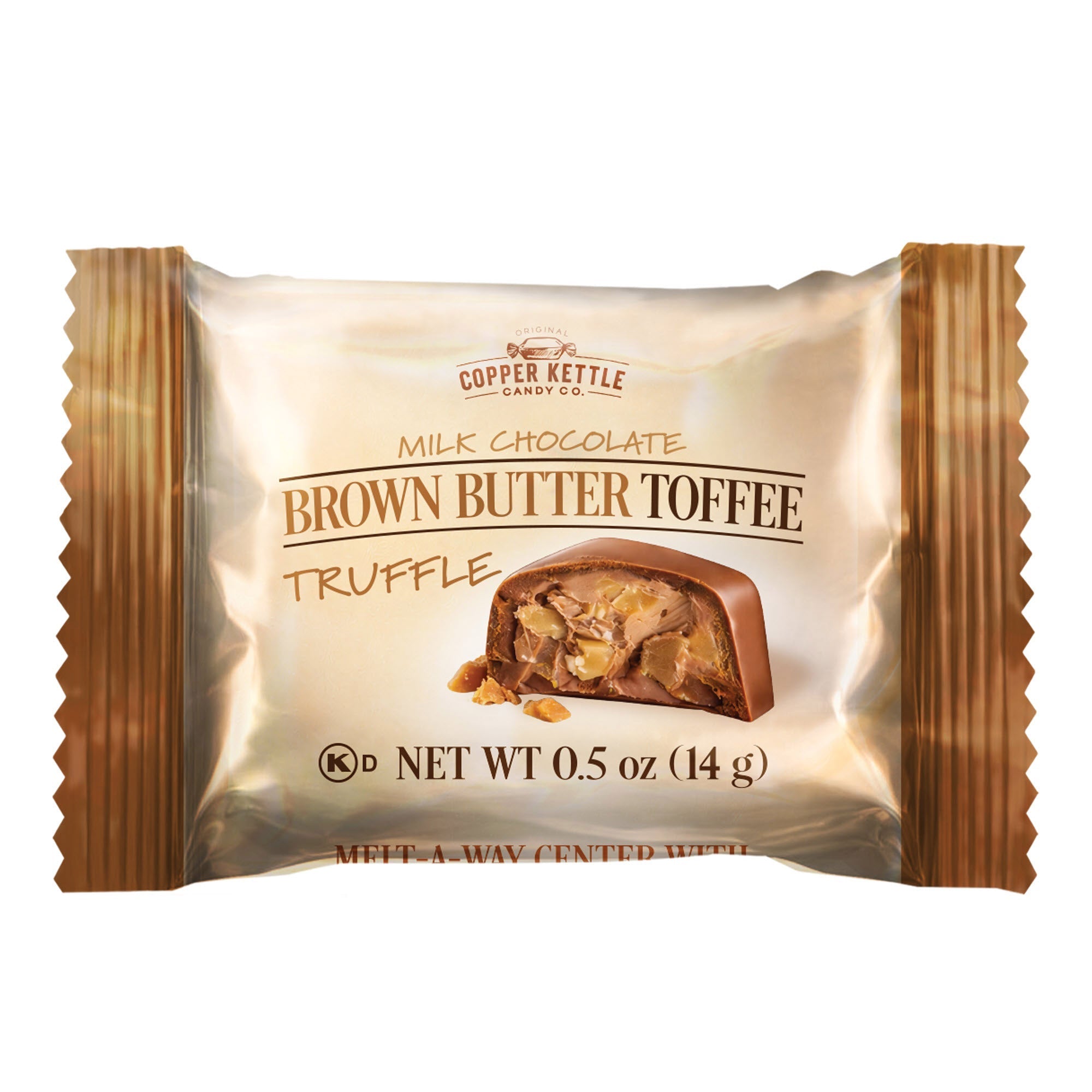 Copper Kettle Candy Co. Milk Chocolate Brown Butter Toffee Truffles, 16 oz