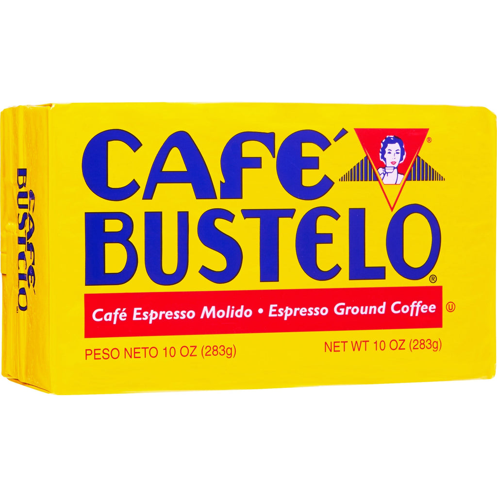 Cafe Bustelo Espresso Ground Coffee, Dark Roast, 10 oz brick, 4 ct
