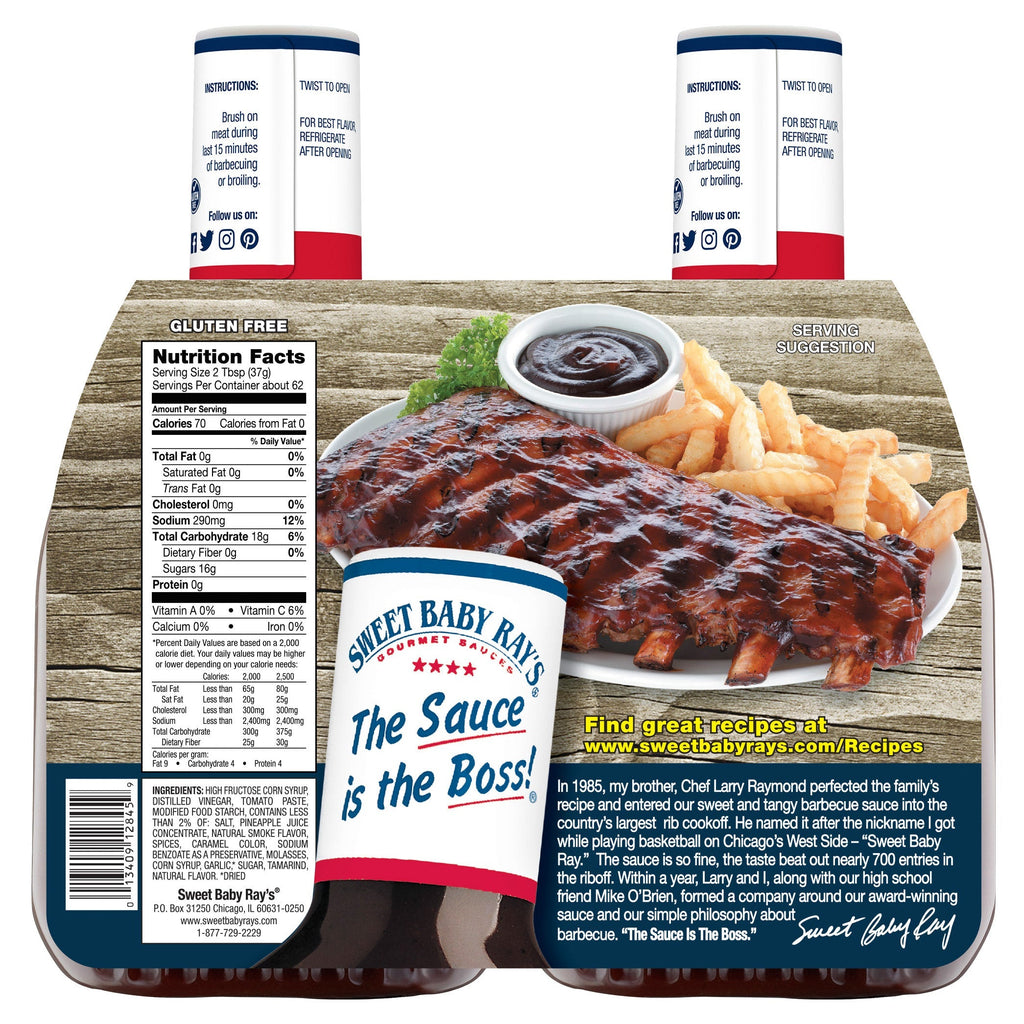 Sweet Baby Ray's, Barbecue Sauce, 40 oz, 2-Count