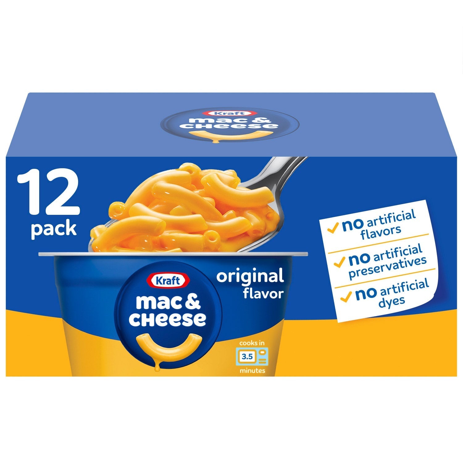 Kraft, Macaroni & Cheese Dinner Cup, 2.05 oz, 12-Count