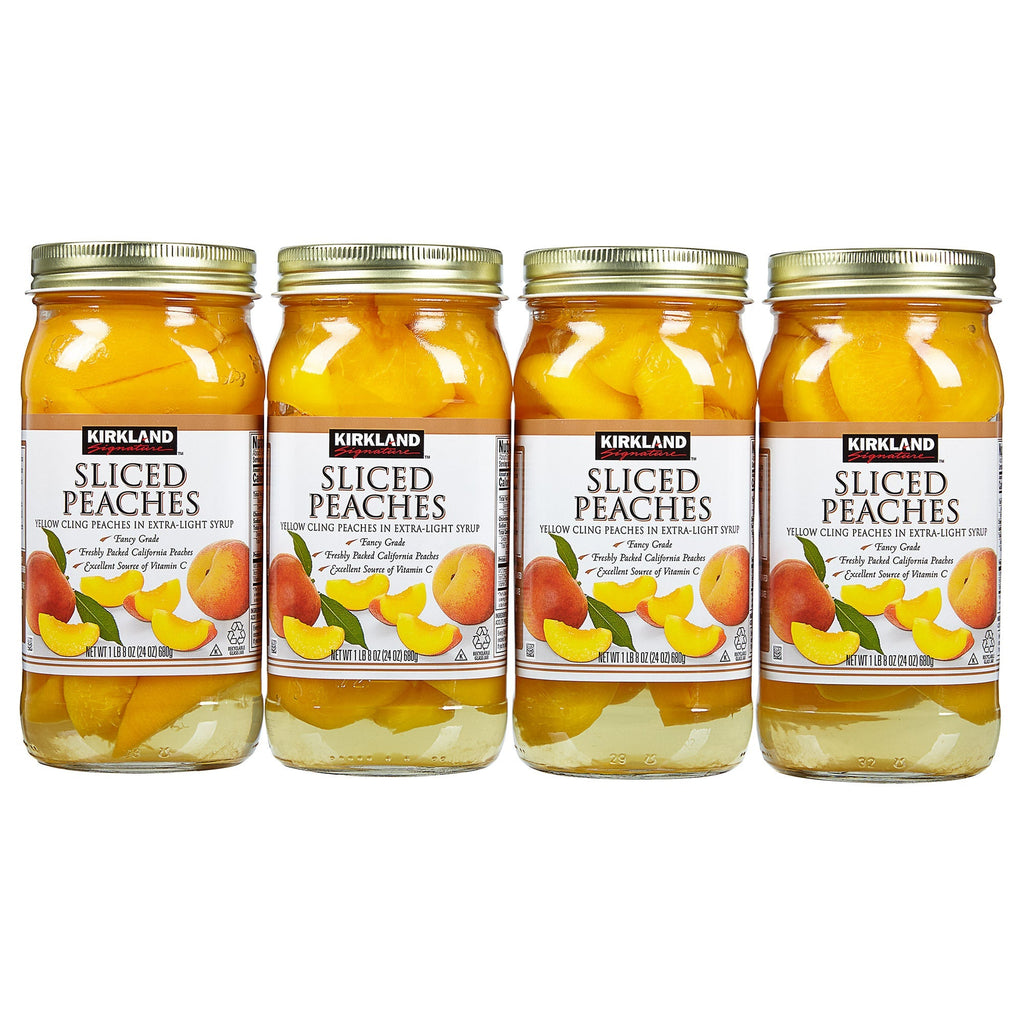 Sliced Peaches, 24 oz, 4 ct