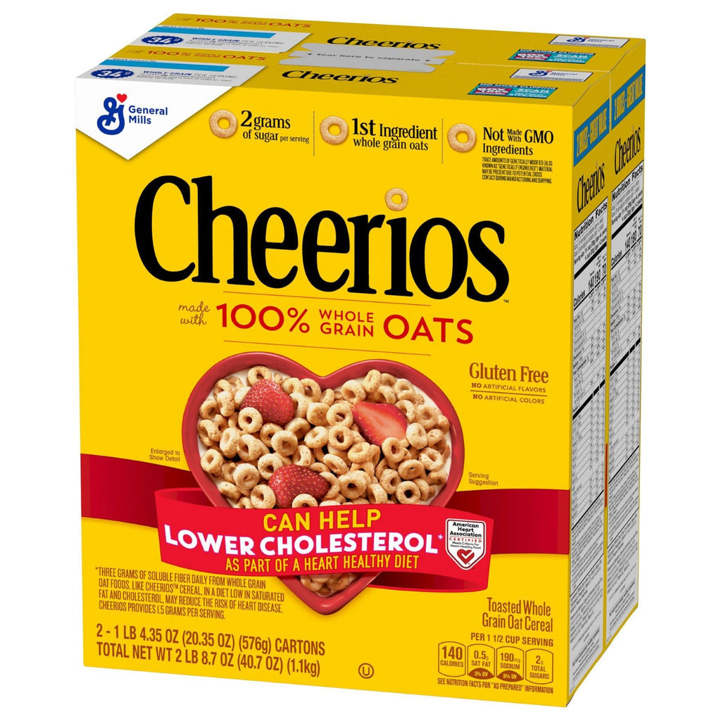General Mills, Cheerios Cereal, 20.35 oz, 2-Count