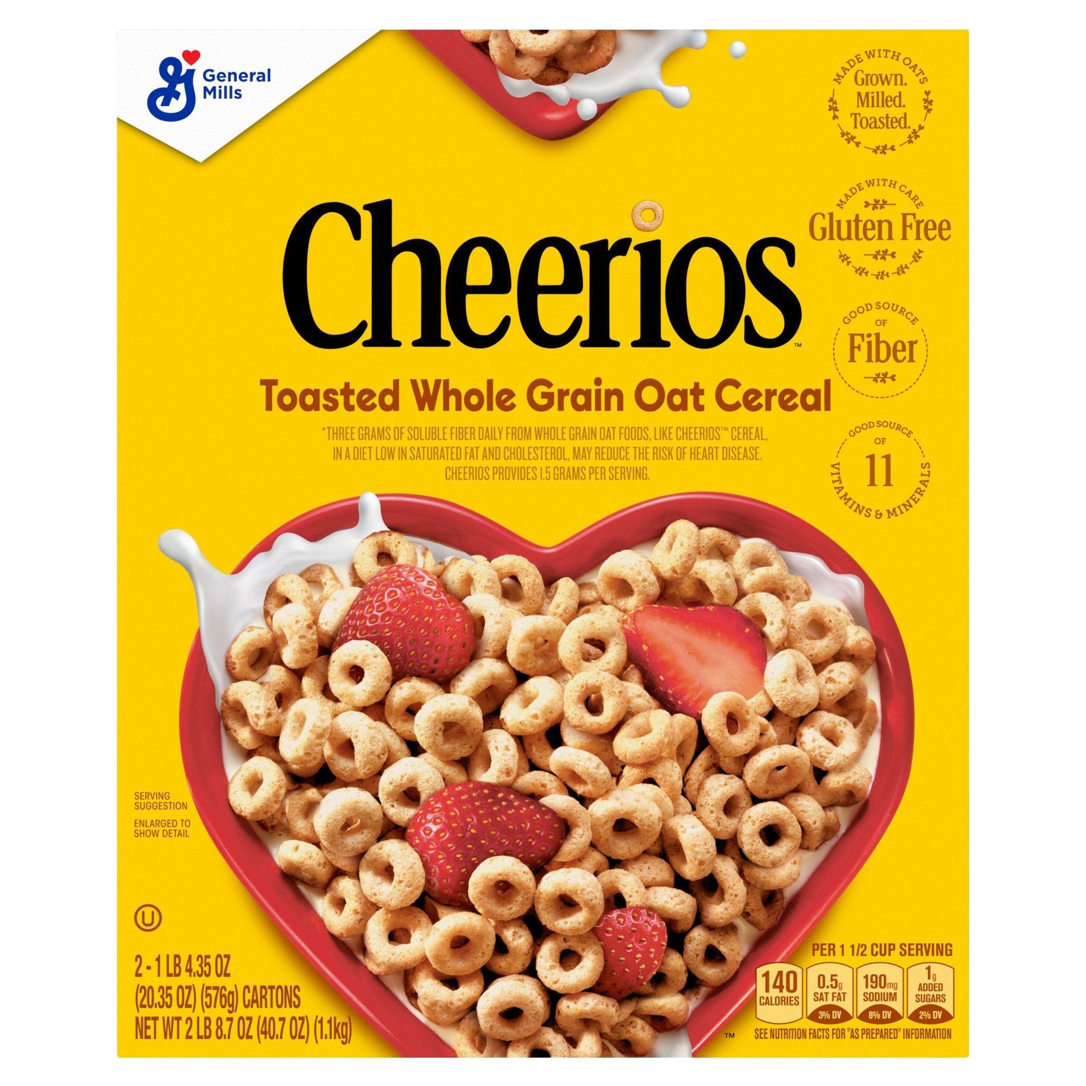 General Mills, Cheerios Cereal, 20.35 oz, 2-Count