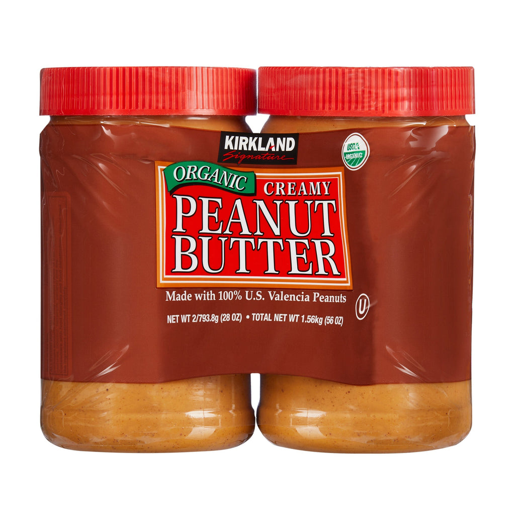 Organic Peanut Butter, 28 oz, 2-count