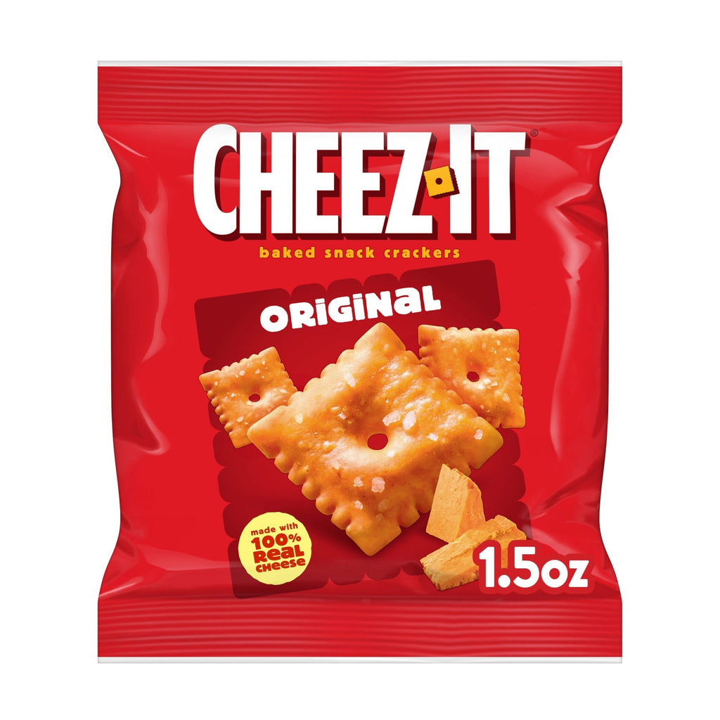 Cheez-It Baked Snack Crackers, Cheddar, 1.5 oz, 45 ct