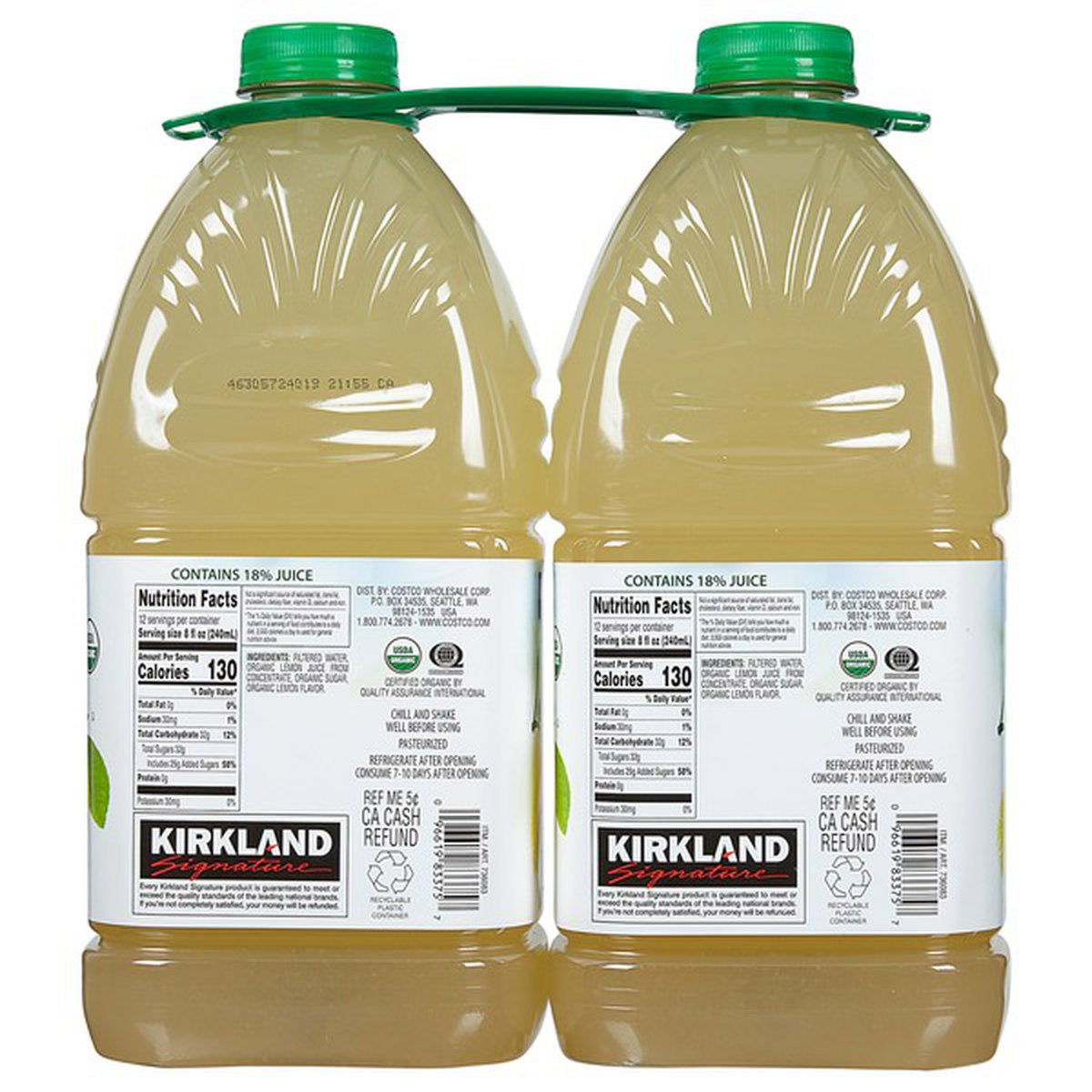 Organic Lemonade, 96 fl oz, 2-count