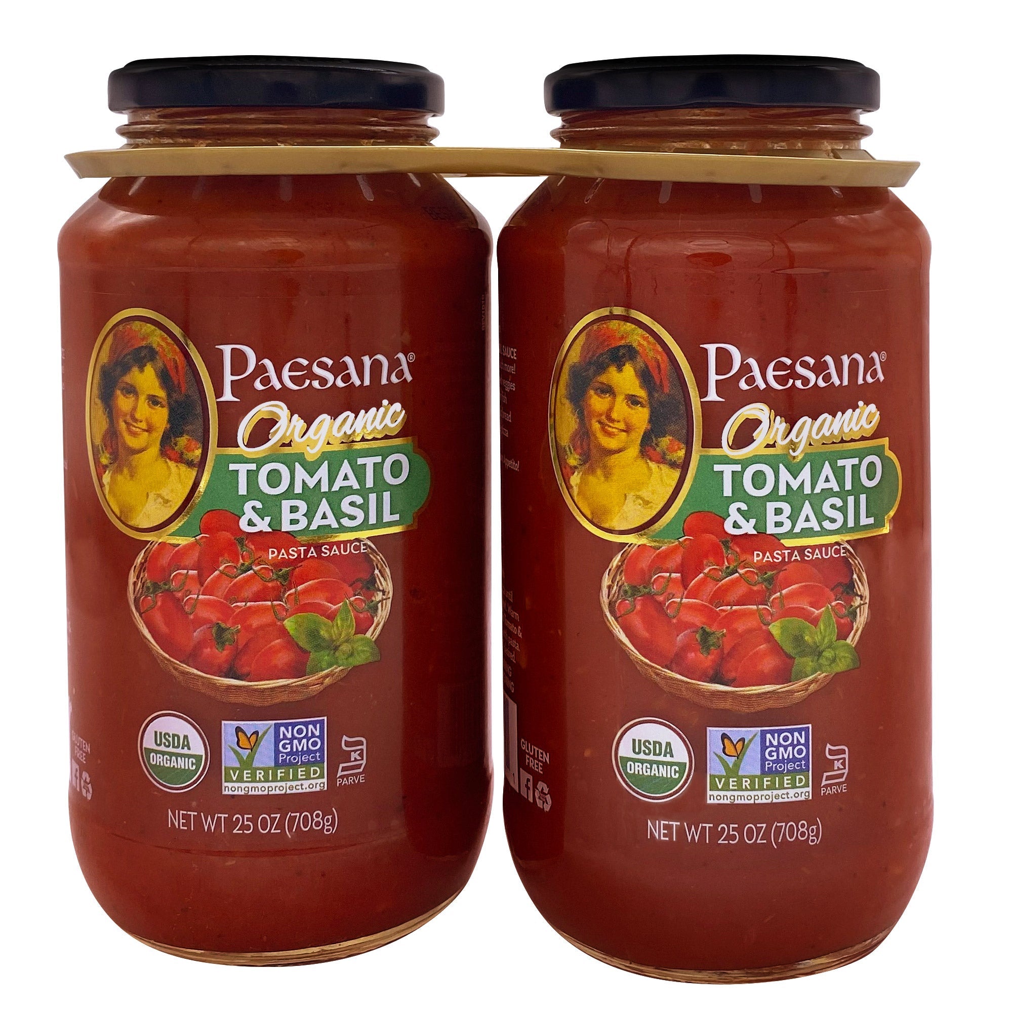 Paesana Organic Tomato Basil, 25 oz., 2-count