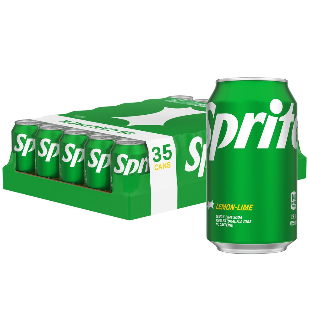Sprite Lemon-Lime Caffeine Free Soda Soft Drink Cans, 12 fl oz, 35-count