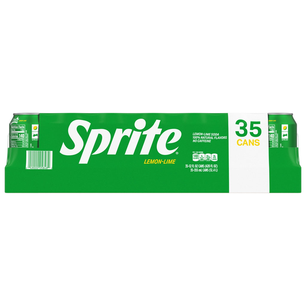 Sprite Lemon-Lime Caffeine Free Soda Soft Drink Cans, 12 fl oz, 35-count