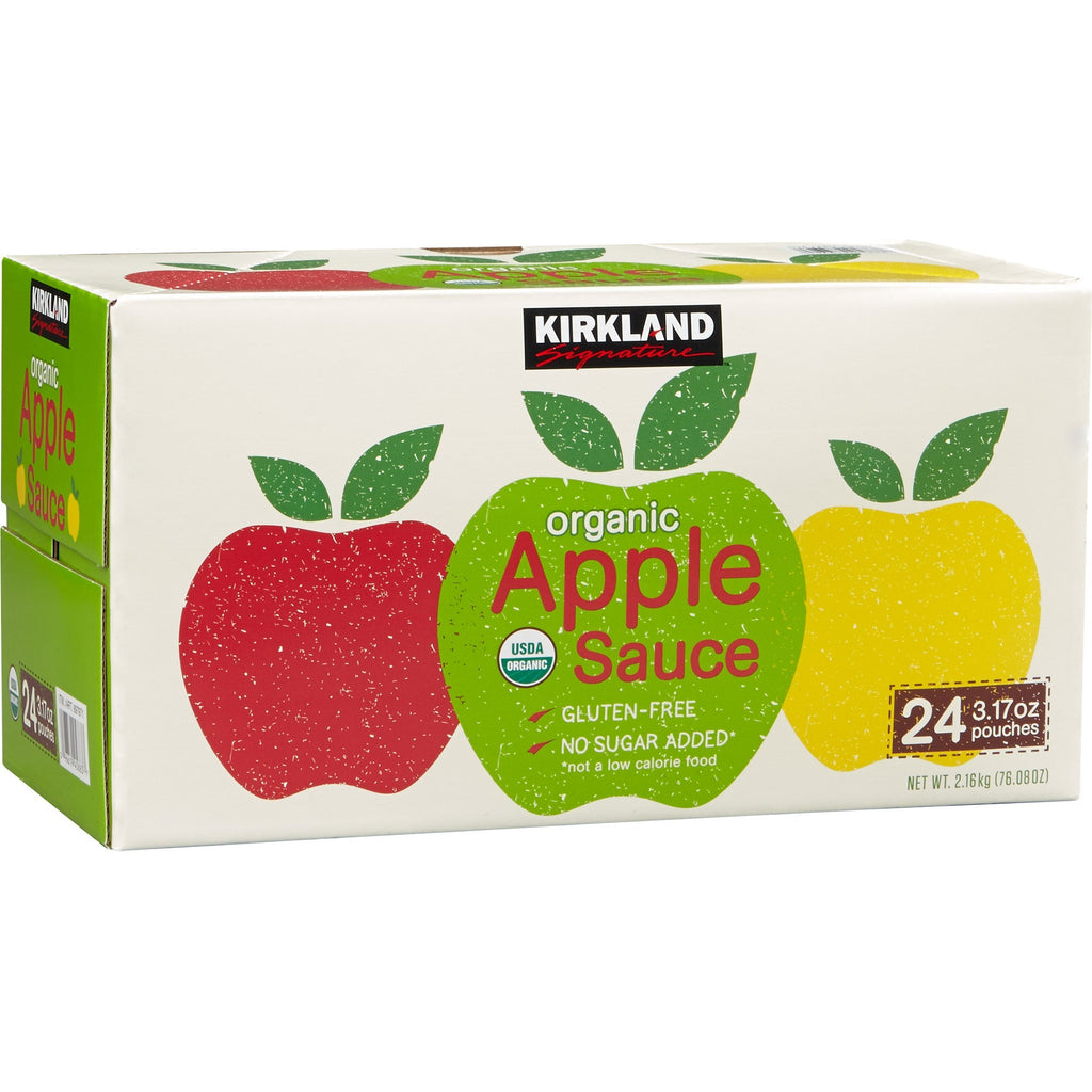 Organic Applesauce, 3.17 oz, 24-Count