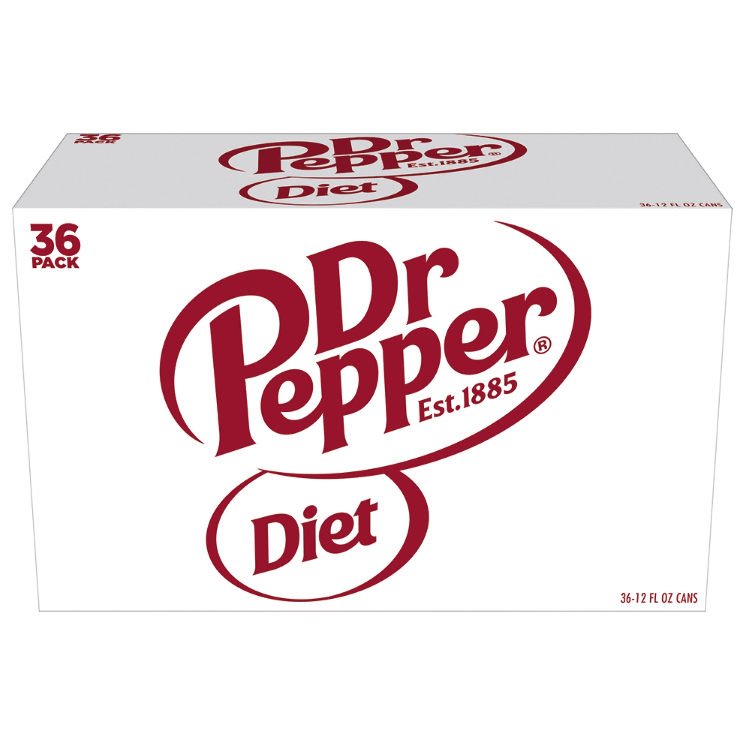 Diet Dr Pepper, 12 fl oz, 36 ct