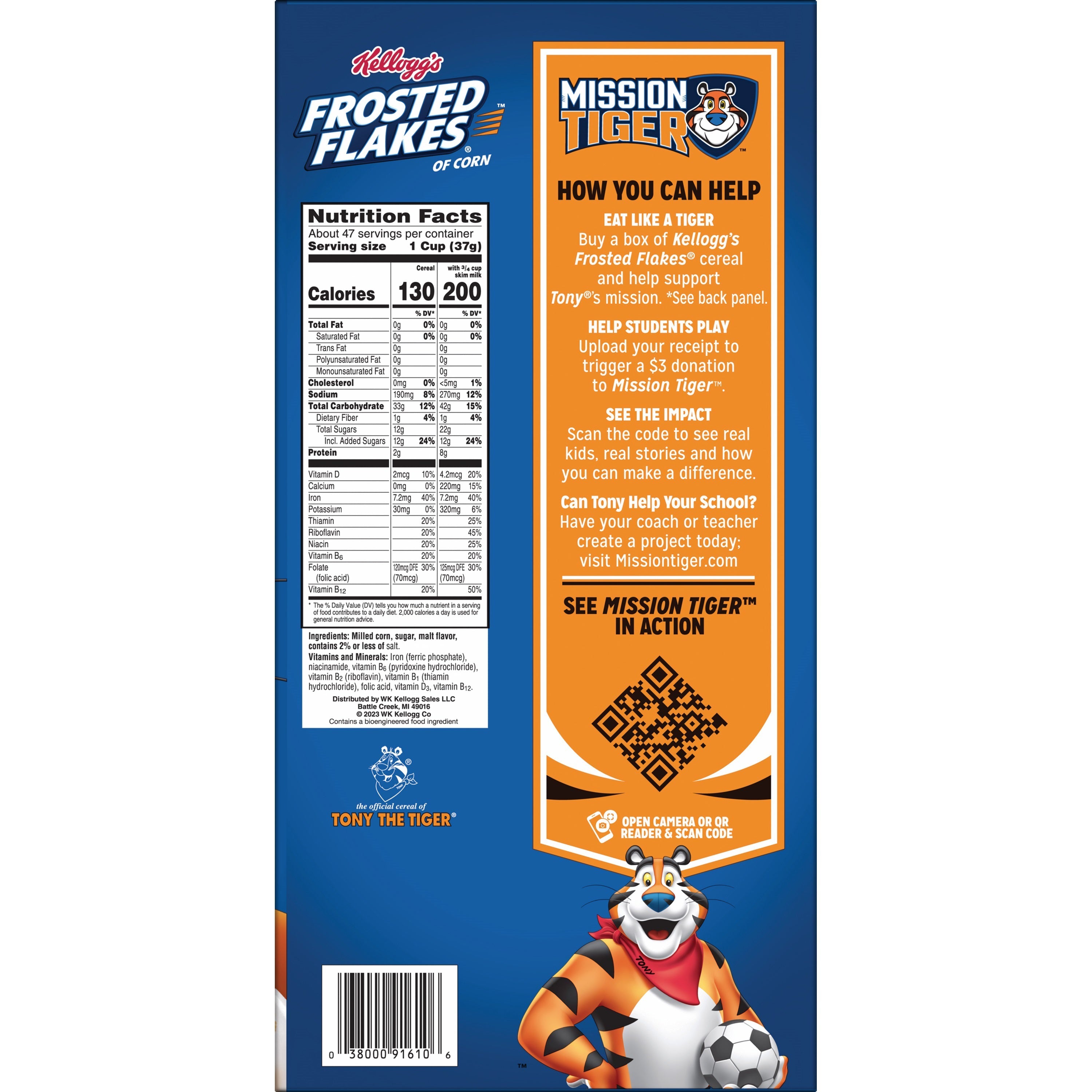 Kellogg's Frosted Flakes Cereal, 30.95 oz, 2-count