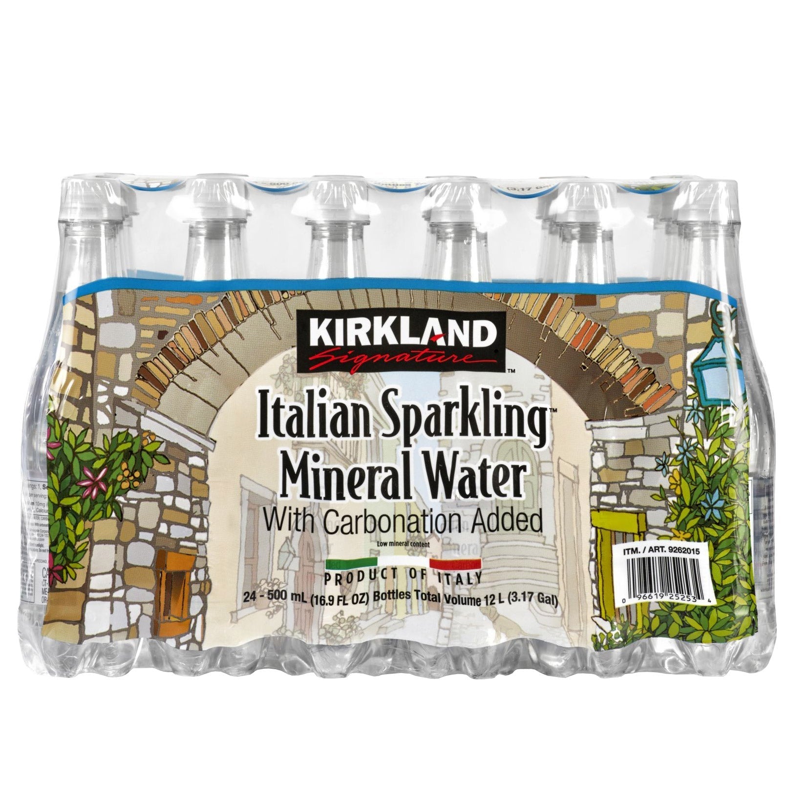 Italian Sparkling Mineral Water, 16.9 fl oz, 24-count