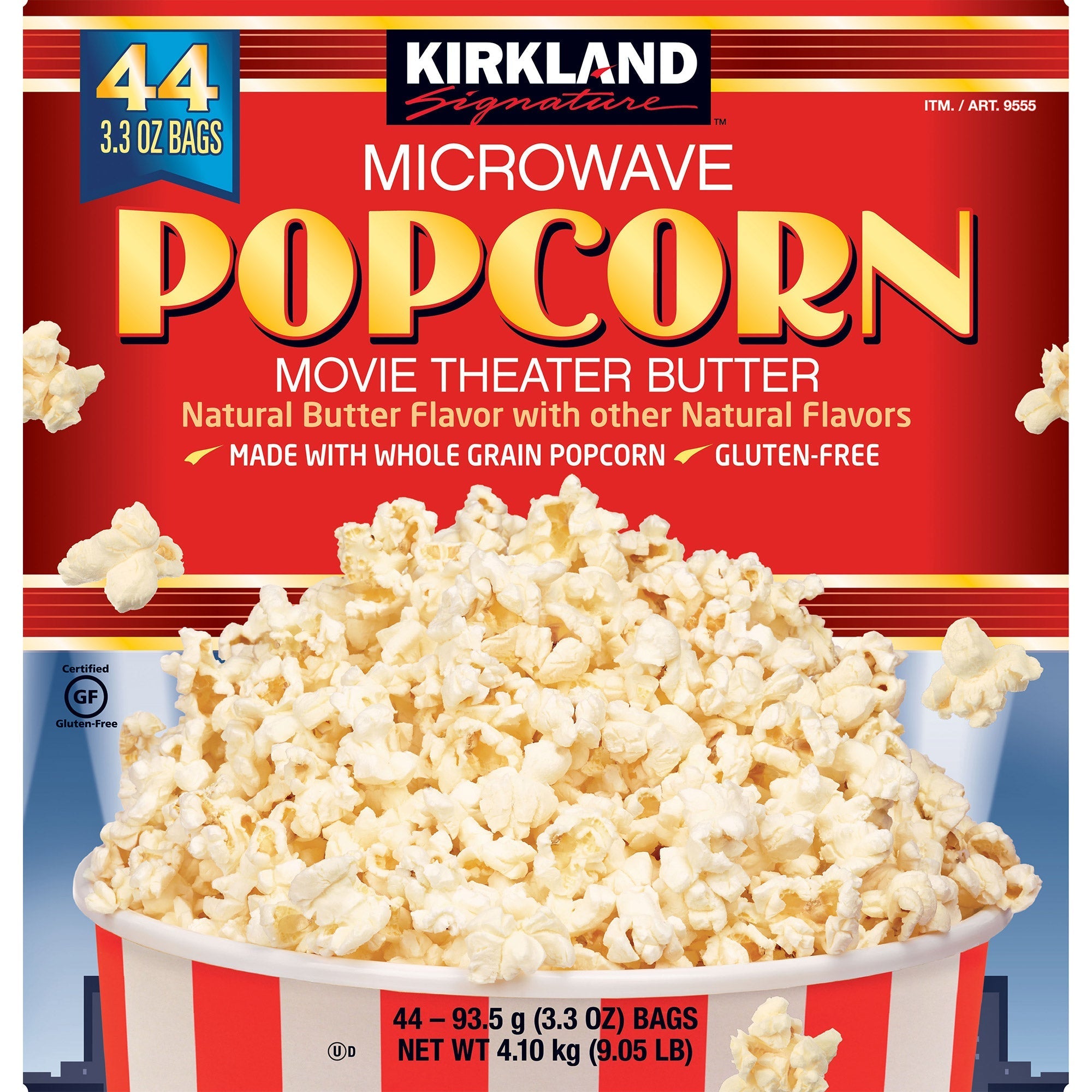 Microwave Popcorn, Movie Theater Butter, 3.3 oz, 44-count
