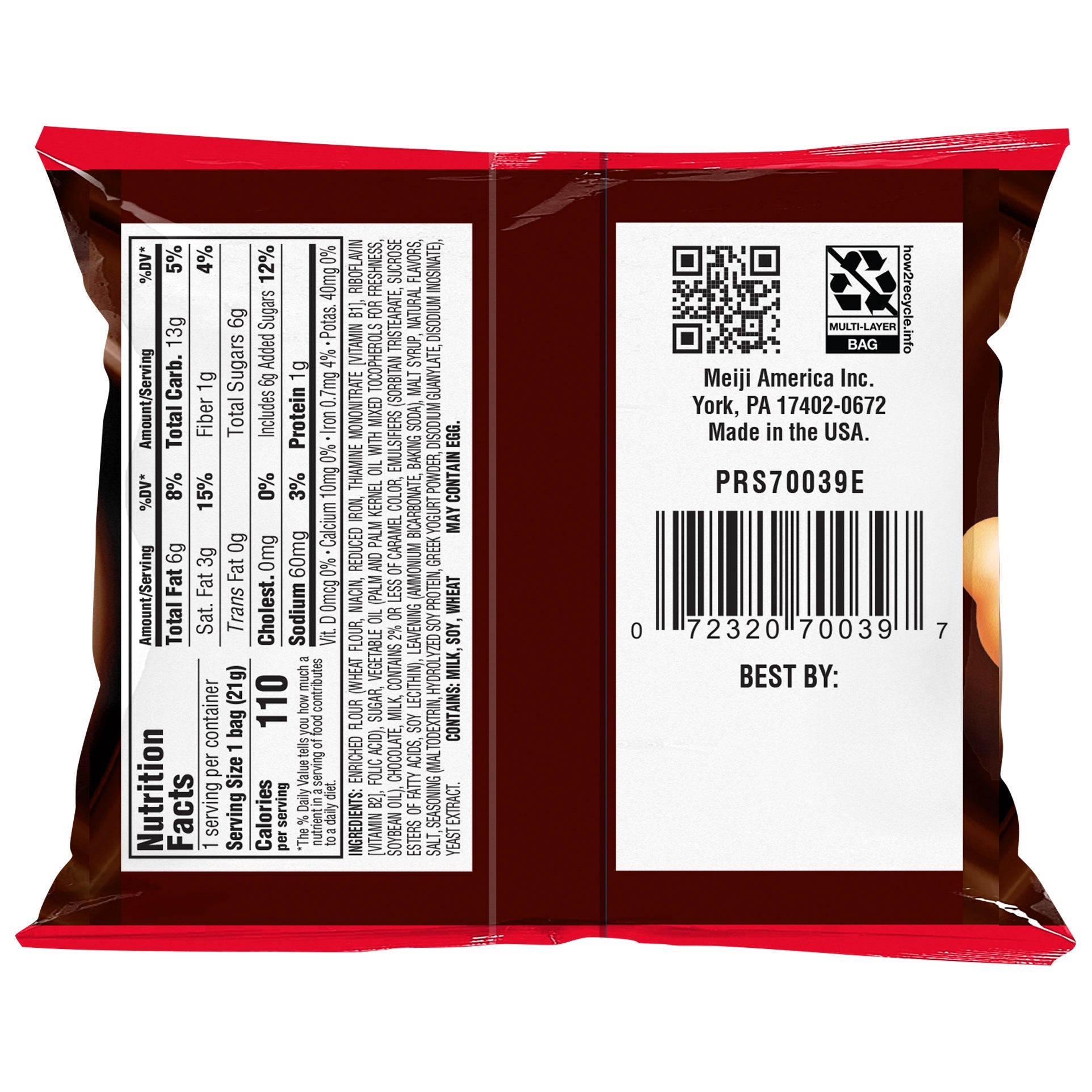 Meiji Hello Panda Chocolate Creme Filled Cookies, 0.75 oz, 32-count