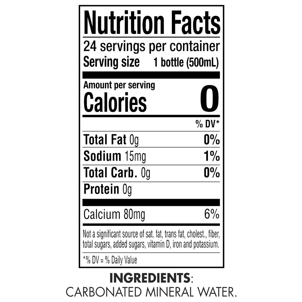 S.Pellegrino Sparkling Natural Mineral Water, 16.9 fl oz, 24-count