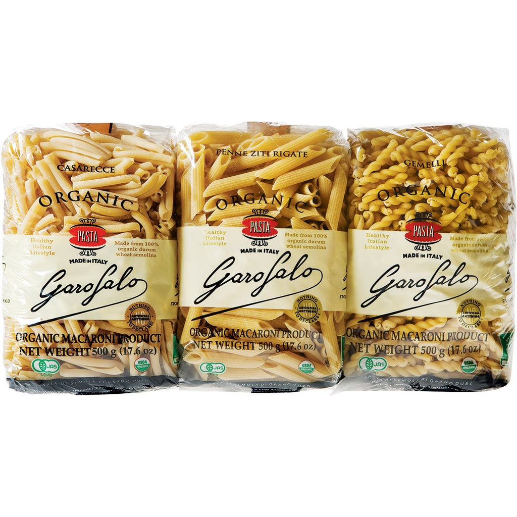 Garofalo, Organic Pasta, Variety Pack, 17.6 oz, 6-Count
