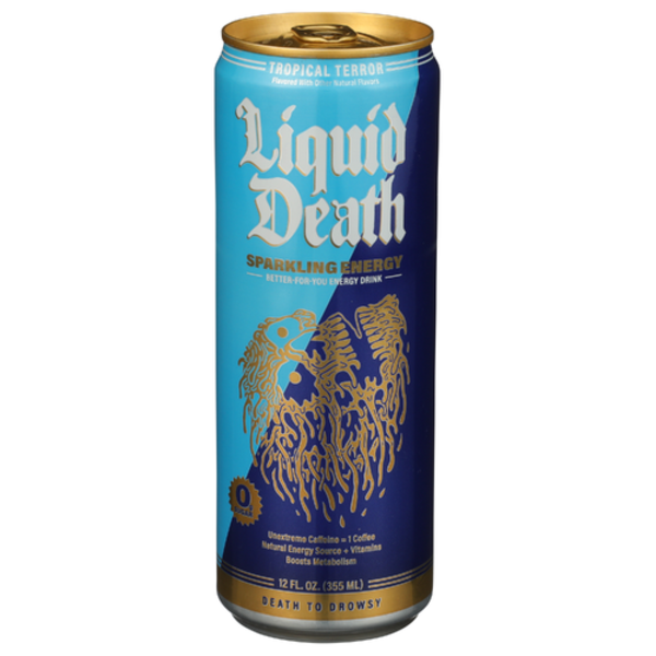 Liquid Death Sparkling Energy Drink, Assorted Flavor, 12 fl oz