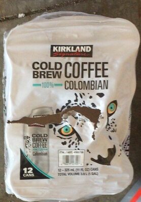 Colombian Cold Brew Coffee, 11 fl oz, 12-count