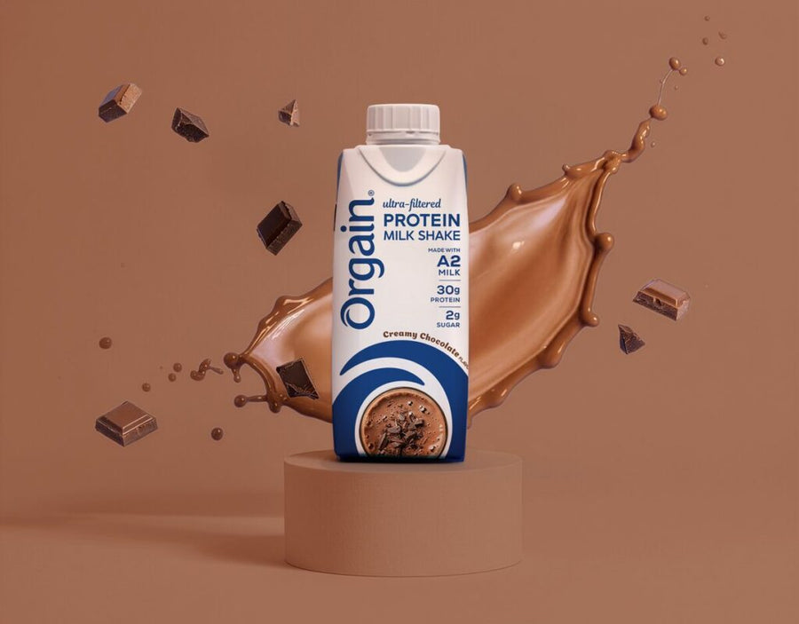 Orgain 30g Ultra Filtered A2 Milk Protein Shake, Chocolate, 11 fl oz