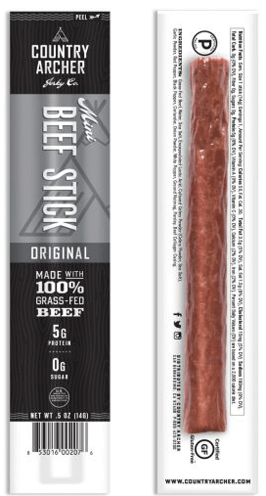 Country Archer Original Grass-Fed Mini Beef Stick, 0.5 oz