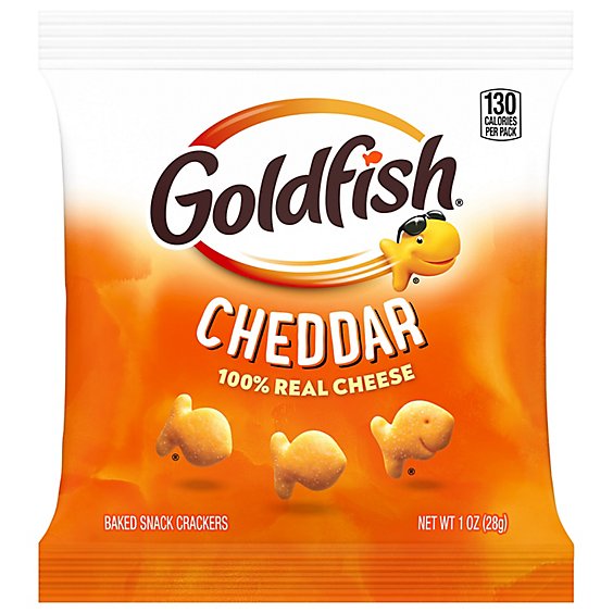 Goldfish Cheddar Baked Snack Crackers, 1 oz