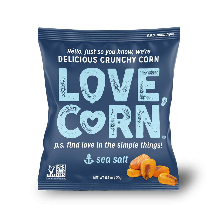 LOVE CORN Crunchy Corn, Assorted Flavor, 0.7 oz