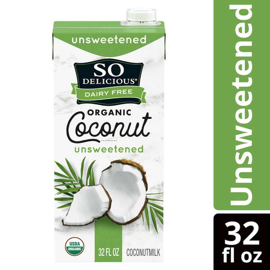 So Delicious Dairy Free Organic Unsweetened Coconutmilk, 32 fl oz