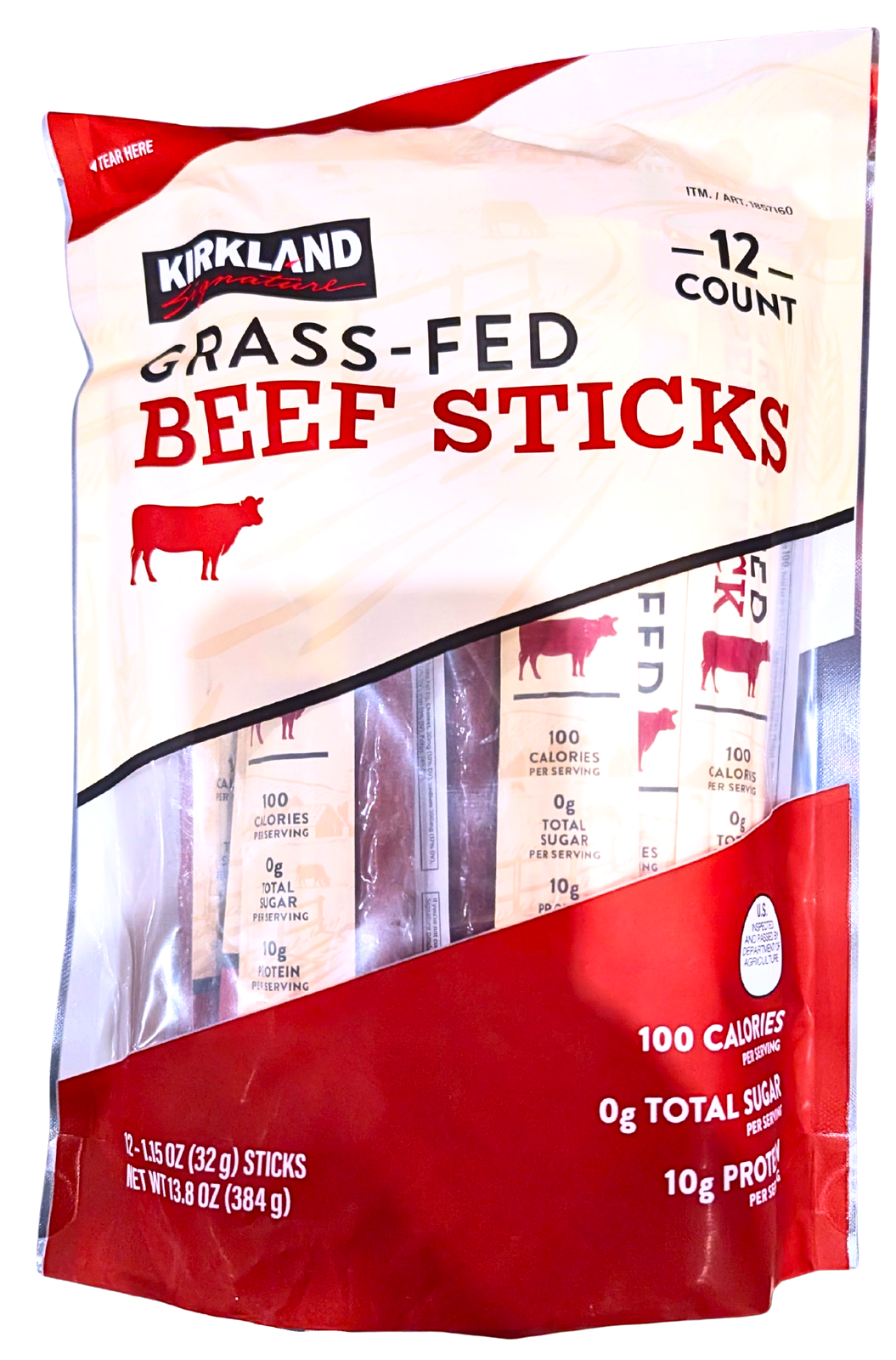 Grass-fed Beef Sticks, 1.15 oz, 12-count
