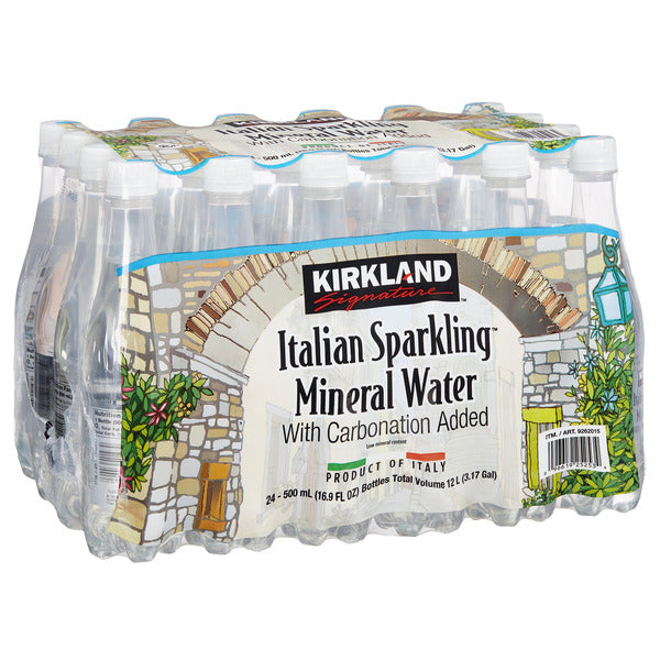 Italian Sparkling Mineral Water, 16.9 fl oz, 24-count