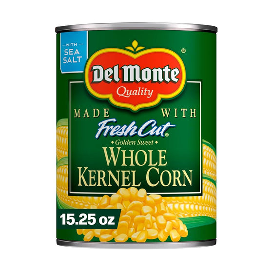 Del Monte Whole Kernel Corn, 15.25 oz, 12-count