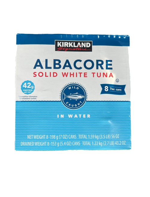 Albacore Solid White Tuna in Water, 7 oz, 8-Count