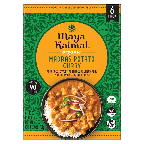 Maya Kaimal Organic Madras Potato Curry, 10 oz, 6-count