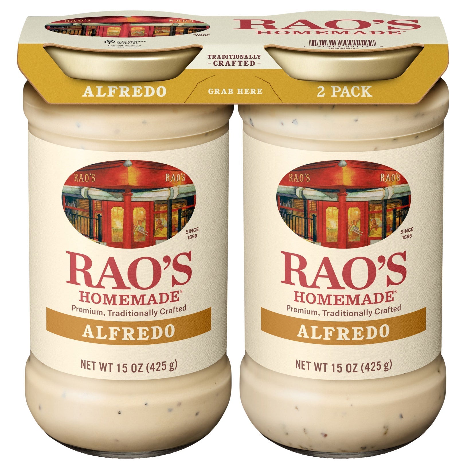 Rao's Homemade Alfredo Sauce, 15 oz, 2-count