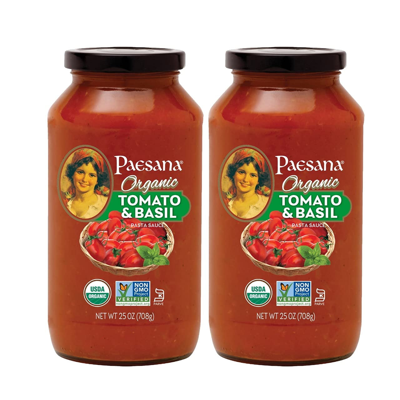 Paesana Organic Tomato Basil, 25 oz., 2-count