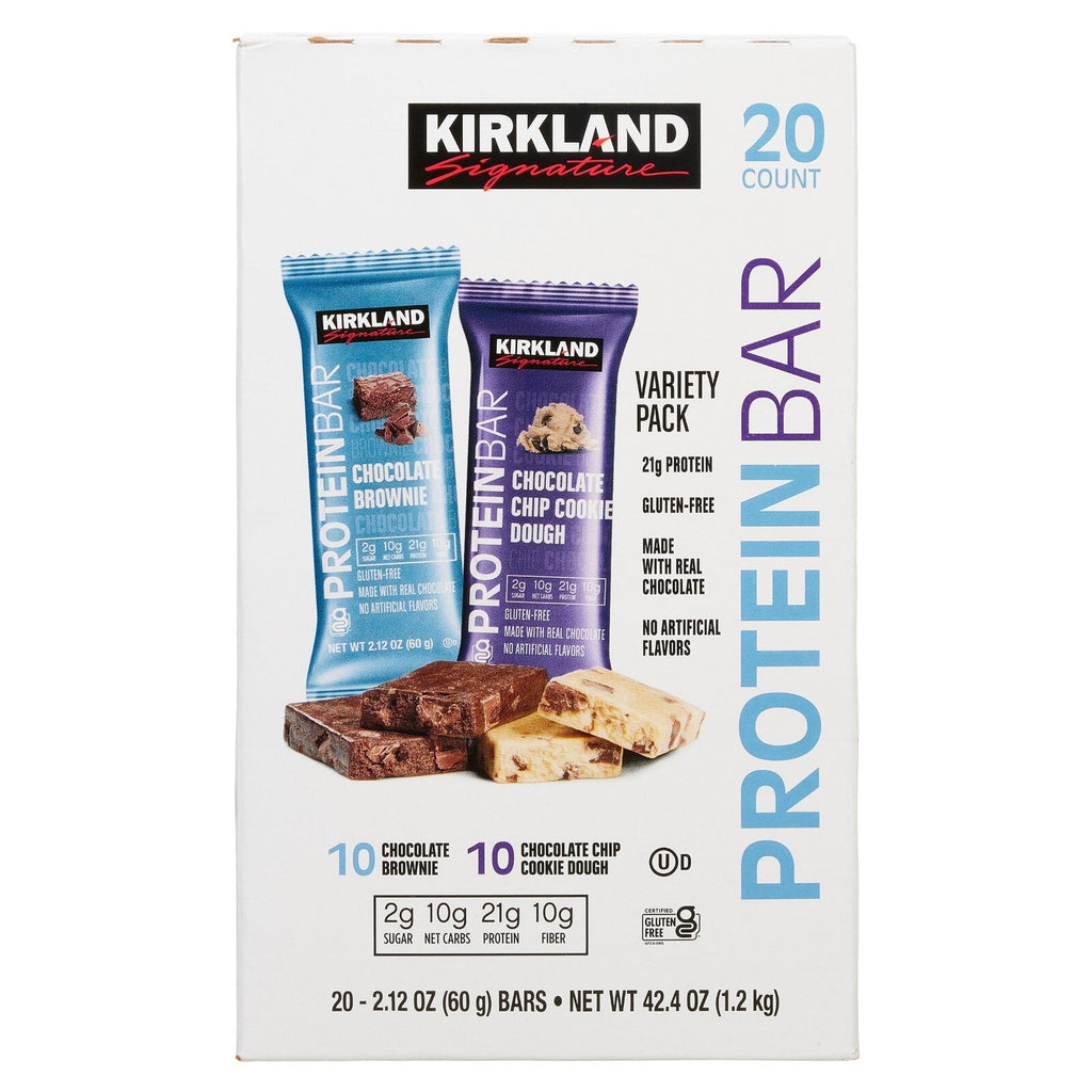 Protein Bars, Chocolaty Peanut Butter Chunk & Cookies & Cream, Variety Pack, 2.12 oz, 20-count