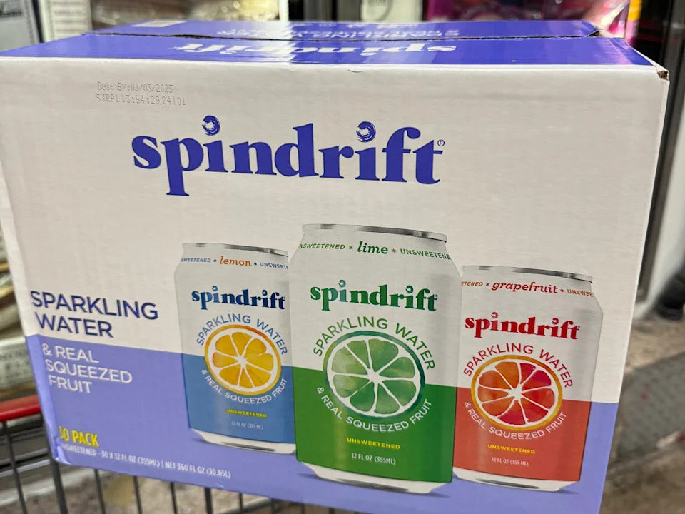 Spindrift Sparkling Water, 12 fl oz, 30-count