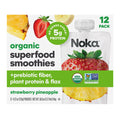 NOKA Organic Superfood Smoothie, Strawberry Pineapple, 4.22 oz, 12-count