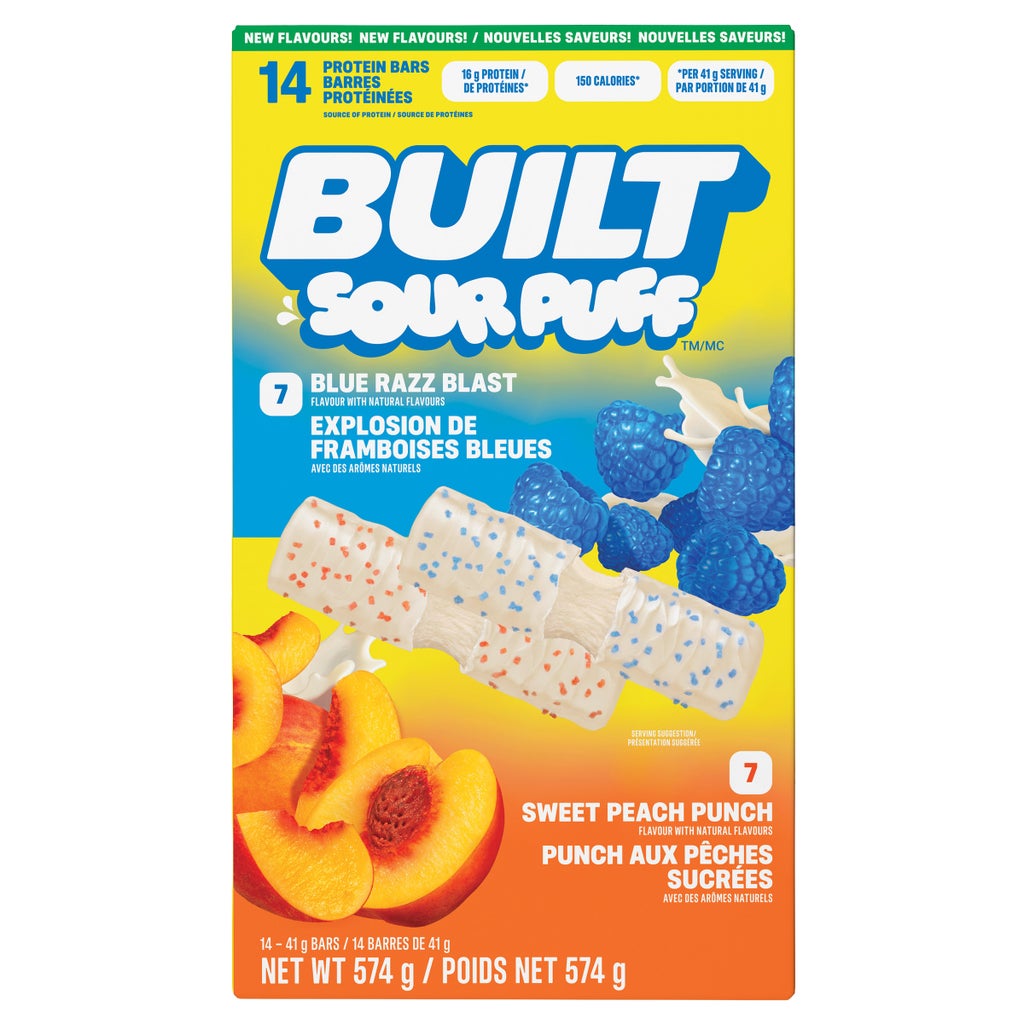 Built Bar Sour Puff Variety Pack, 1.45 oz, 14-count