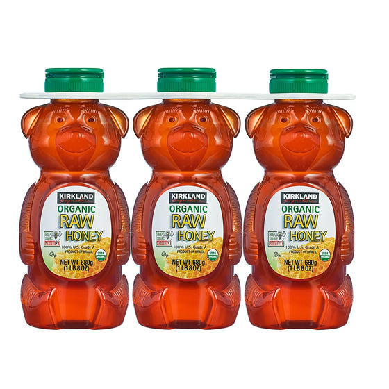 Organic Raw Honey, 24 oz, 3-count