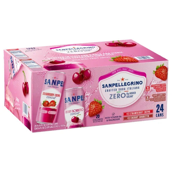 San Pellegrino Crafted Soda Italiana, Variety Pack, 11.15 fl oz, 24-count