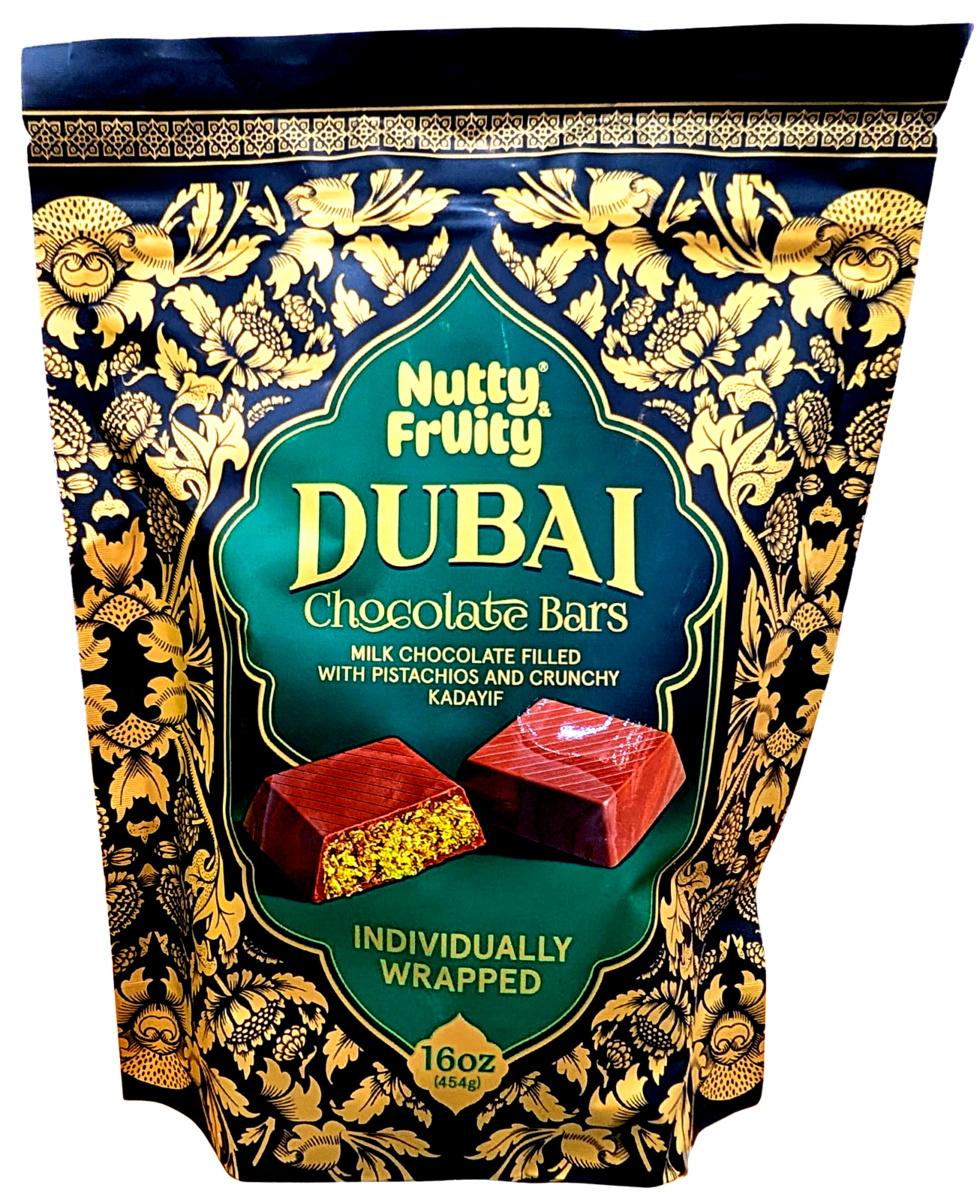 Nutty and Fruity Dubai Chocolate Bars, 16 oz