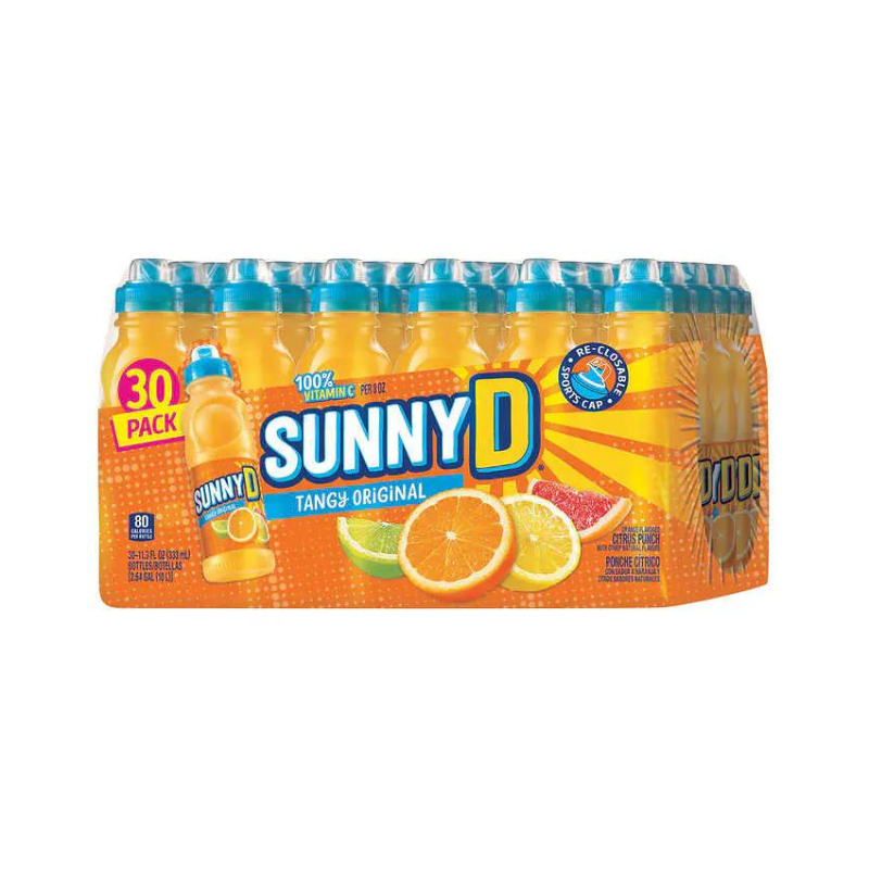 Sunny D, Tangy Original, 11.3 fl oz, 30-Count