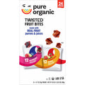 Pure Organic Twisted Fruit Bites, Variety Pack, 0.7 oz, 24-count