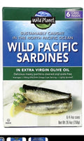 Wild Planet Wild Pacific Sardines in Extra Virgin Olive Oil, 4.4 oz., 6-count