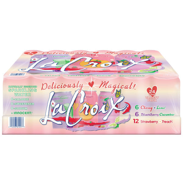 La Croix Dazzling Delicious Sparkling Water Variety Pack, 12 fl oz, 24-count