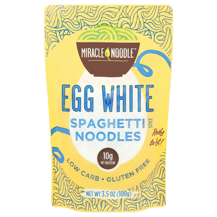 Miracle Noodle Egg White Spaghetti Noodles, 3.5 oz, 4-count