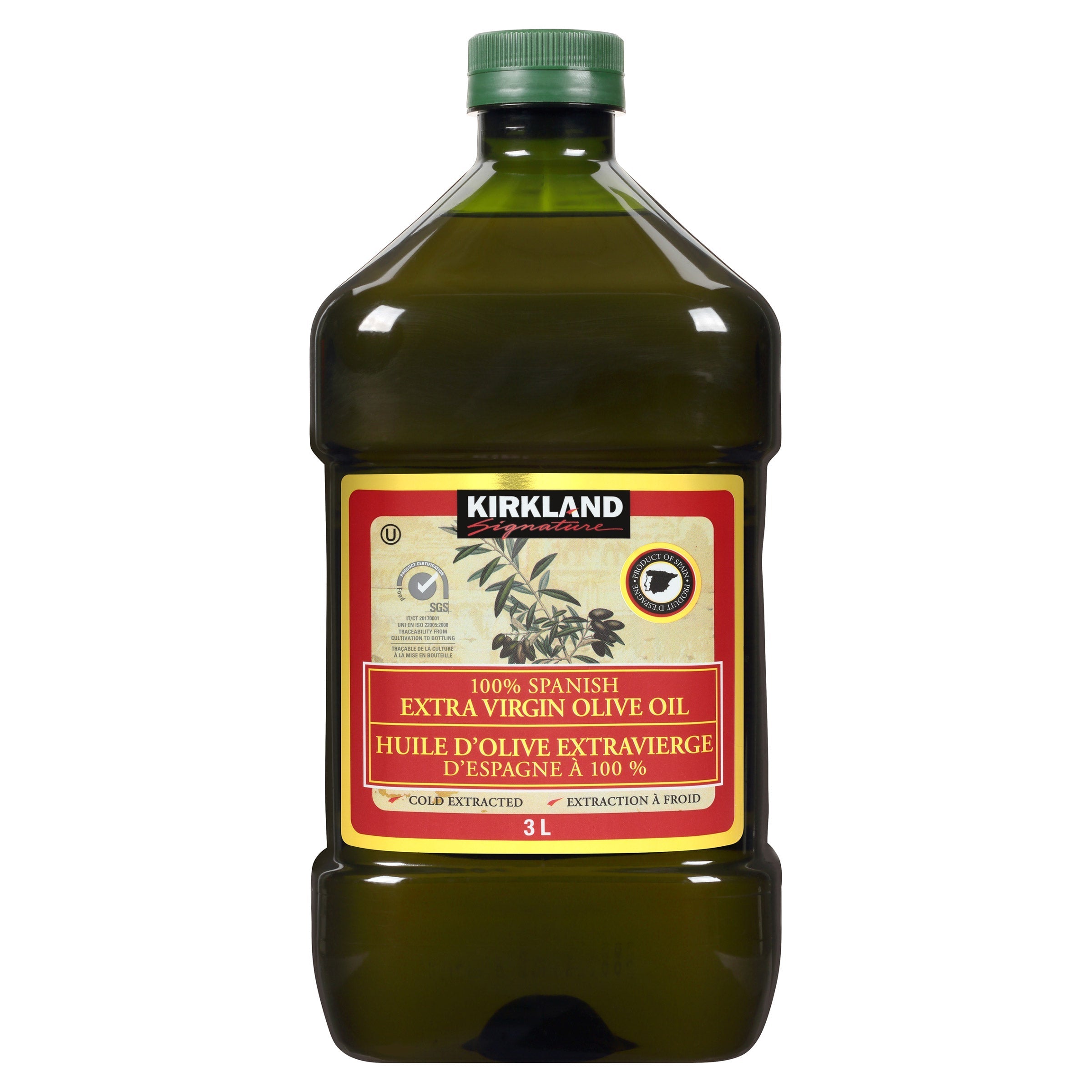 100% Spanish Extra Virgin Olive Oil, 3 Liter